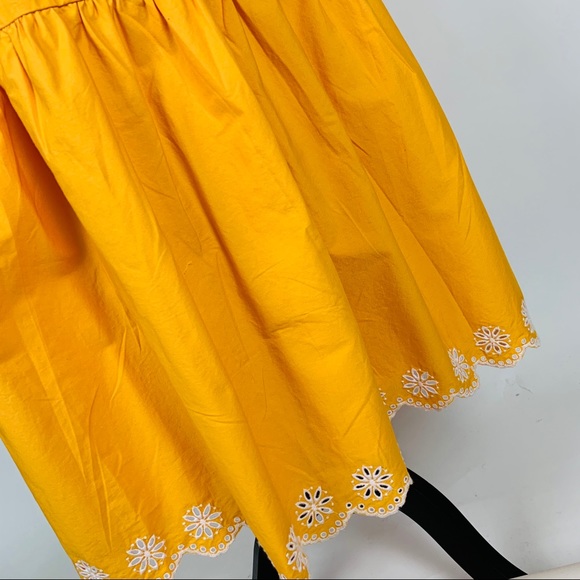 J.CREW Embroidered Scalloped Tiered Dress 4 - Picture 7 of 9